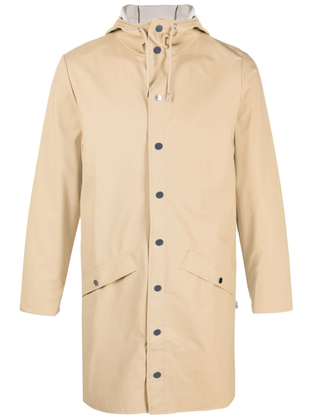 imperméable à capuche et manches longues