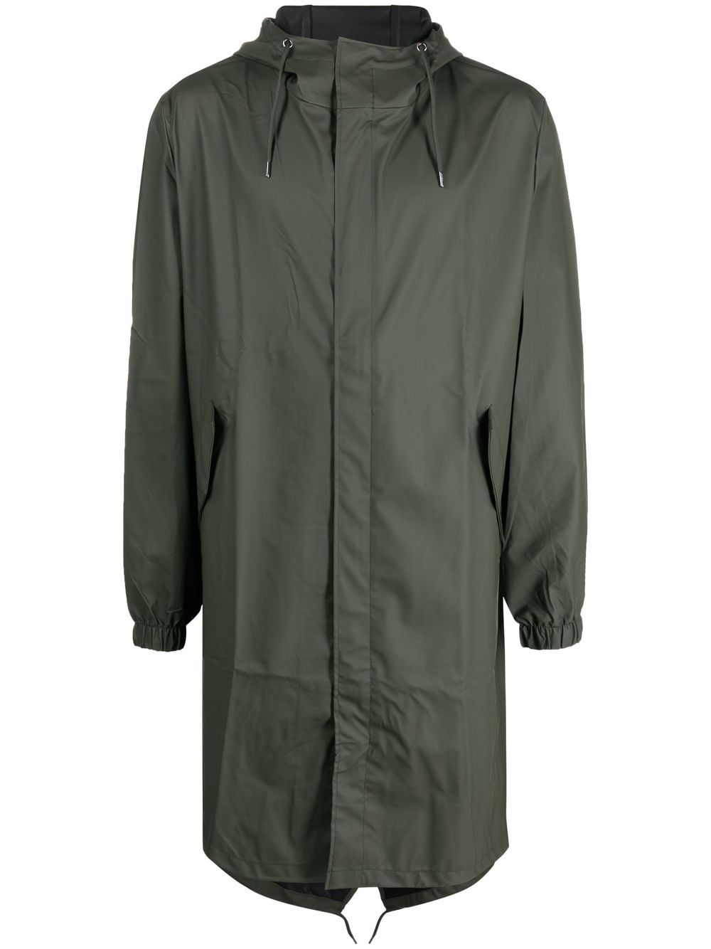 imperméable à capuche avec cordon de serrage