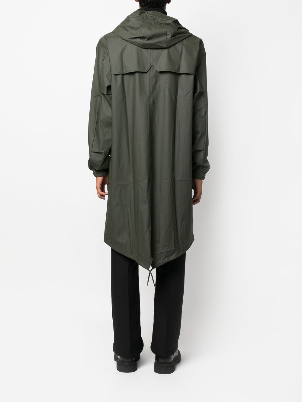 imperméable à capuche avec cordon de serrage