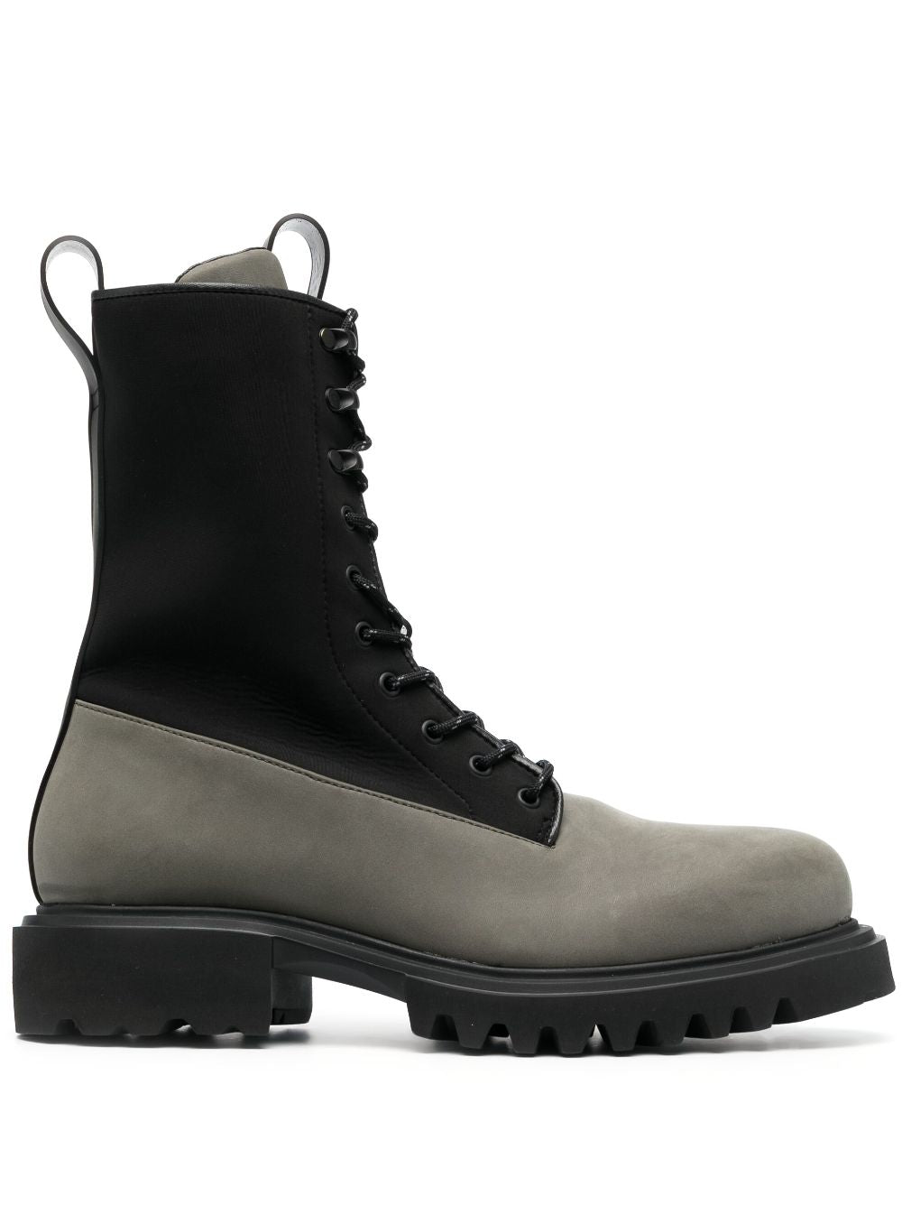 Show lace-up combat boots