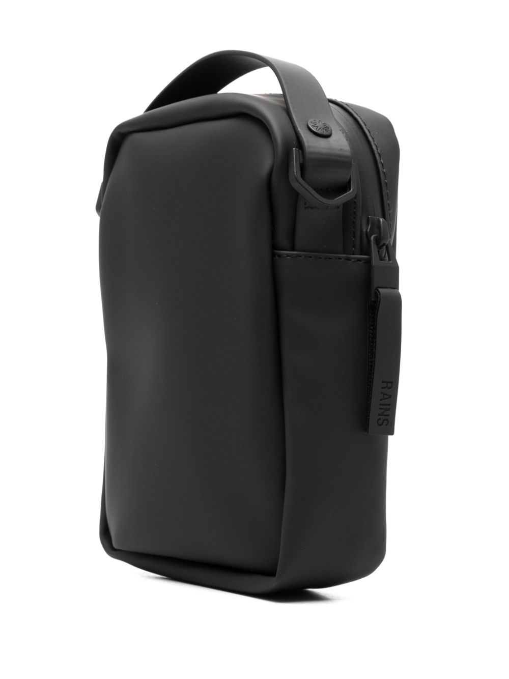 Reporter logo-debossed messenger bag