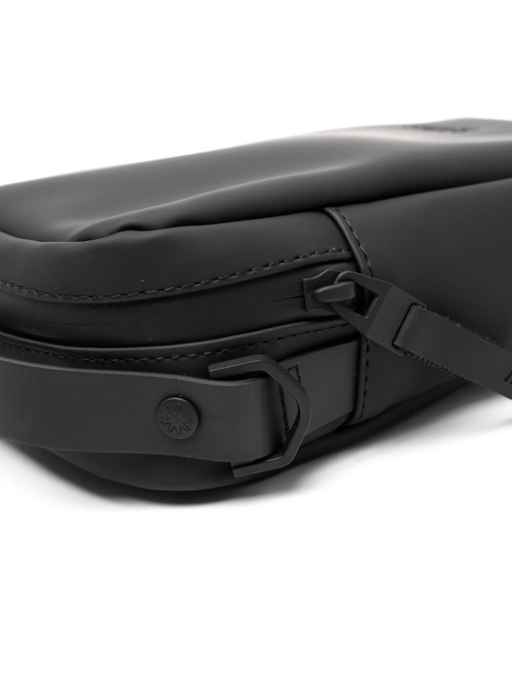 Reporter logo-debossed messenger bag