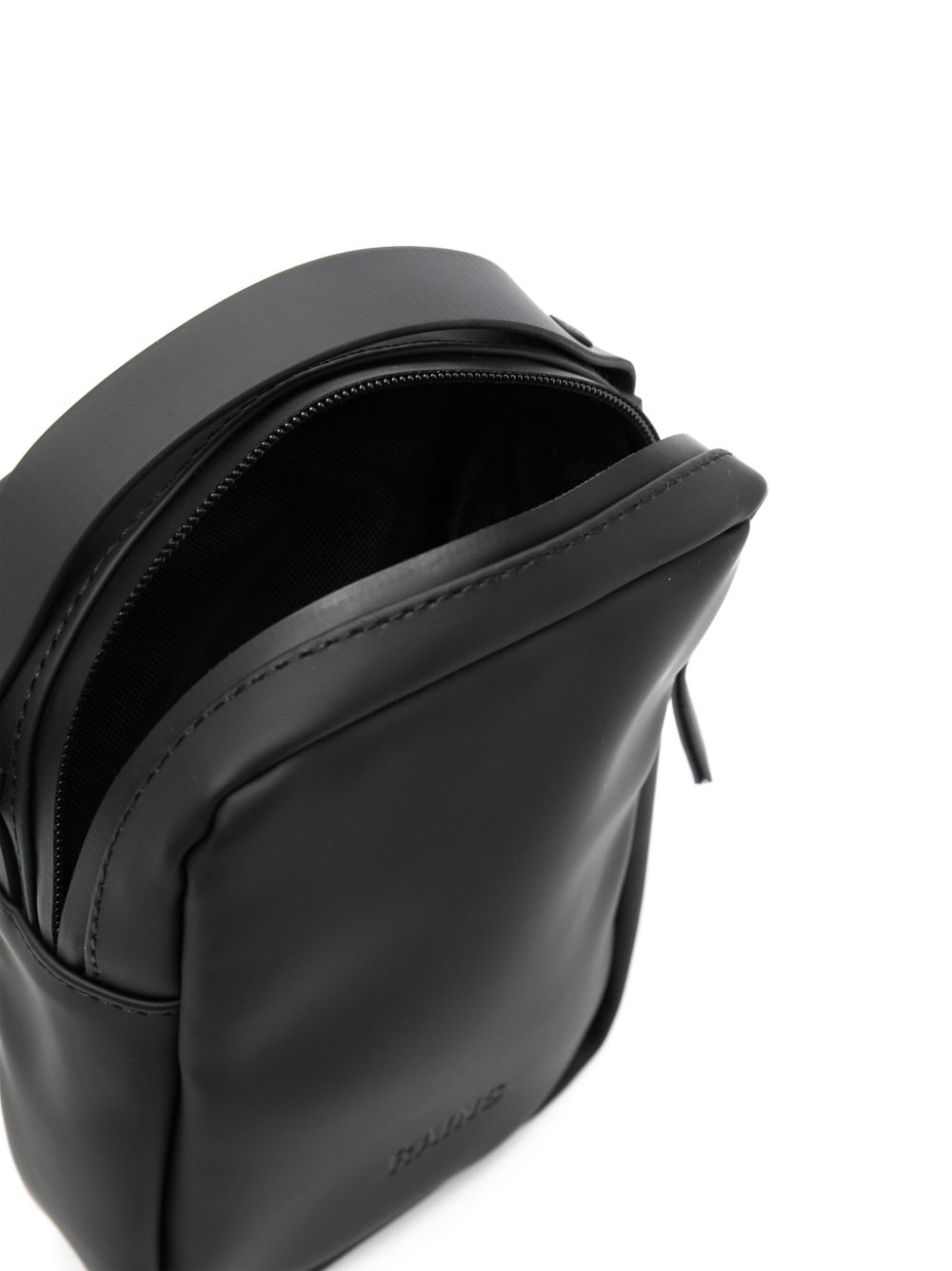Reporter logo-debossed messenger bag