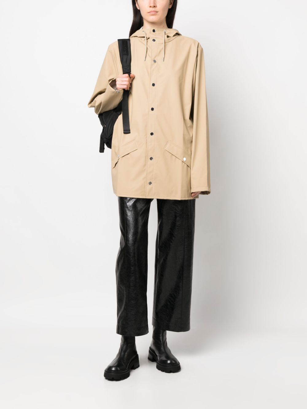 veste imperméable à capuche
