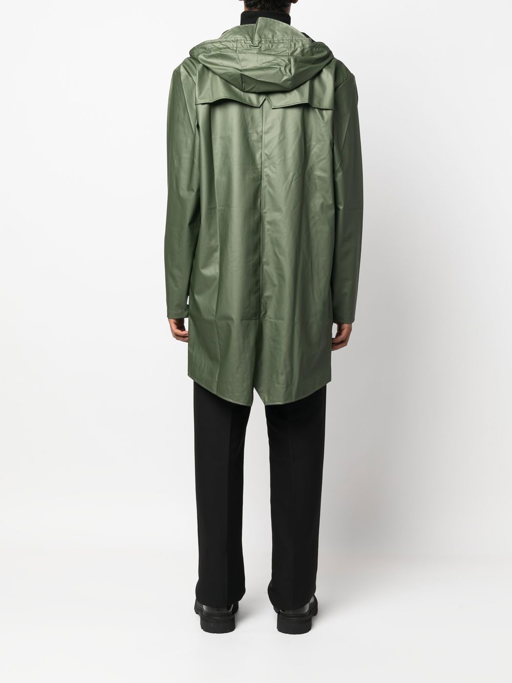imperméable à capuche avec cordon de serrage