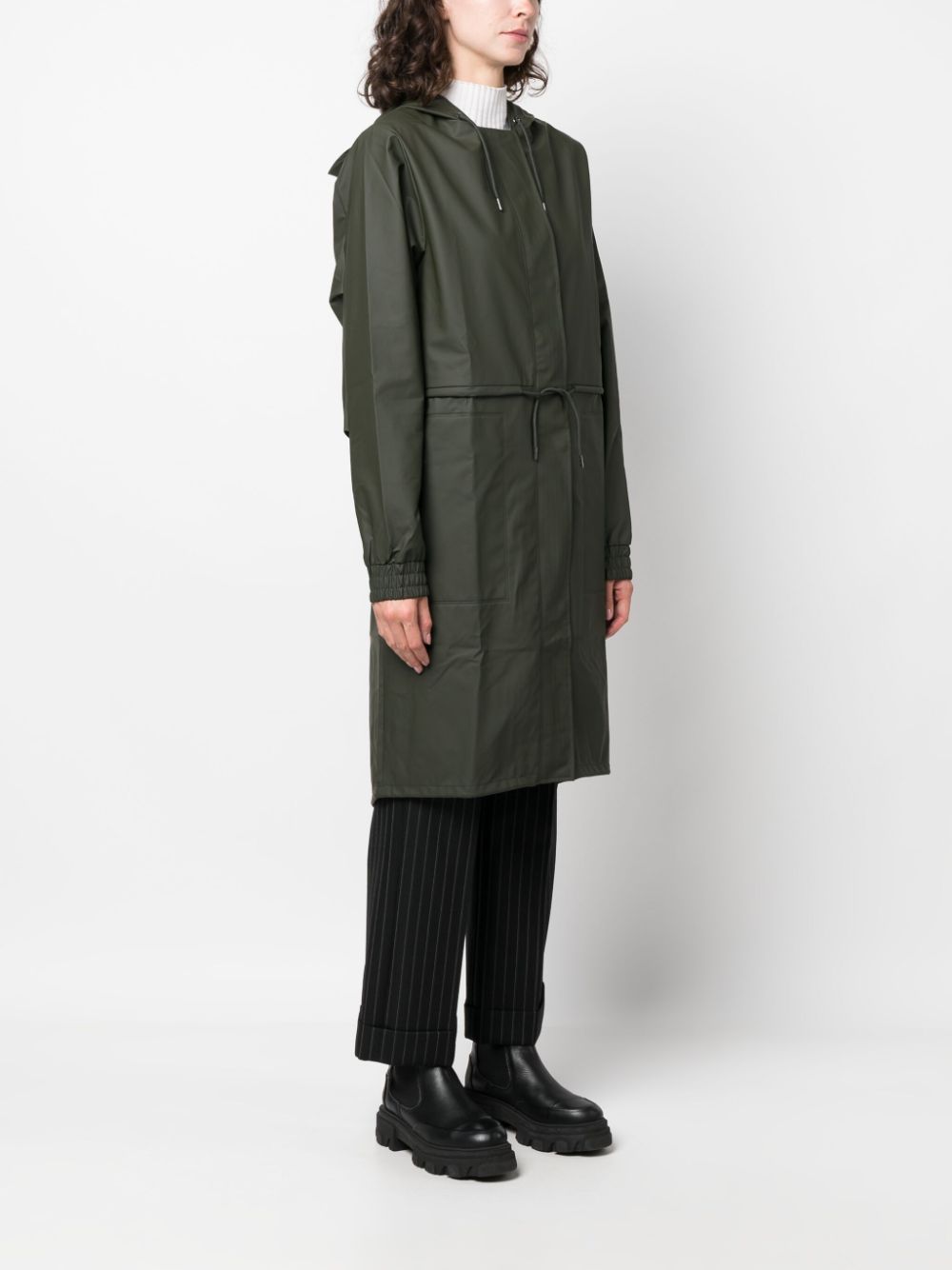 Parka à capuche avec cordon
