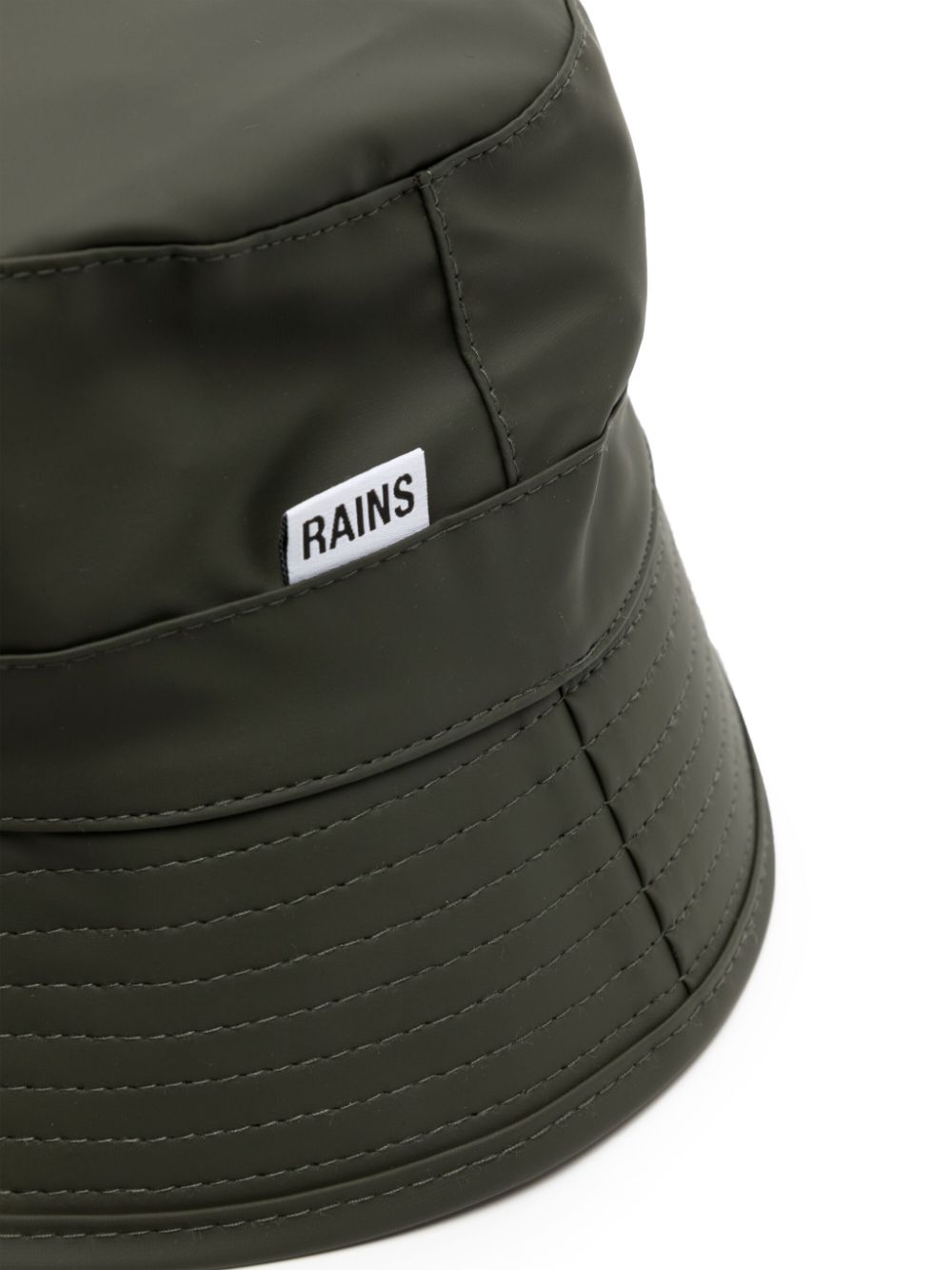 waterproof logo-appliqué bucket hat