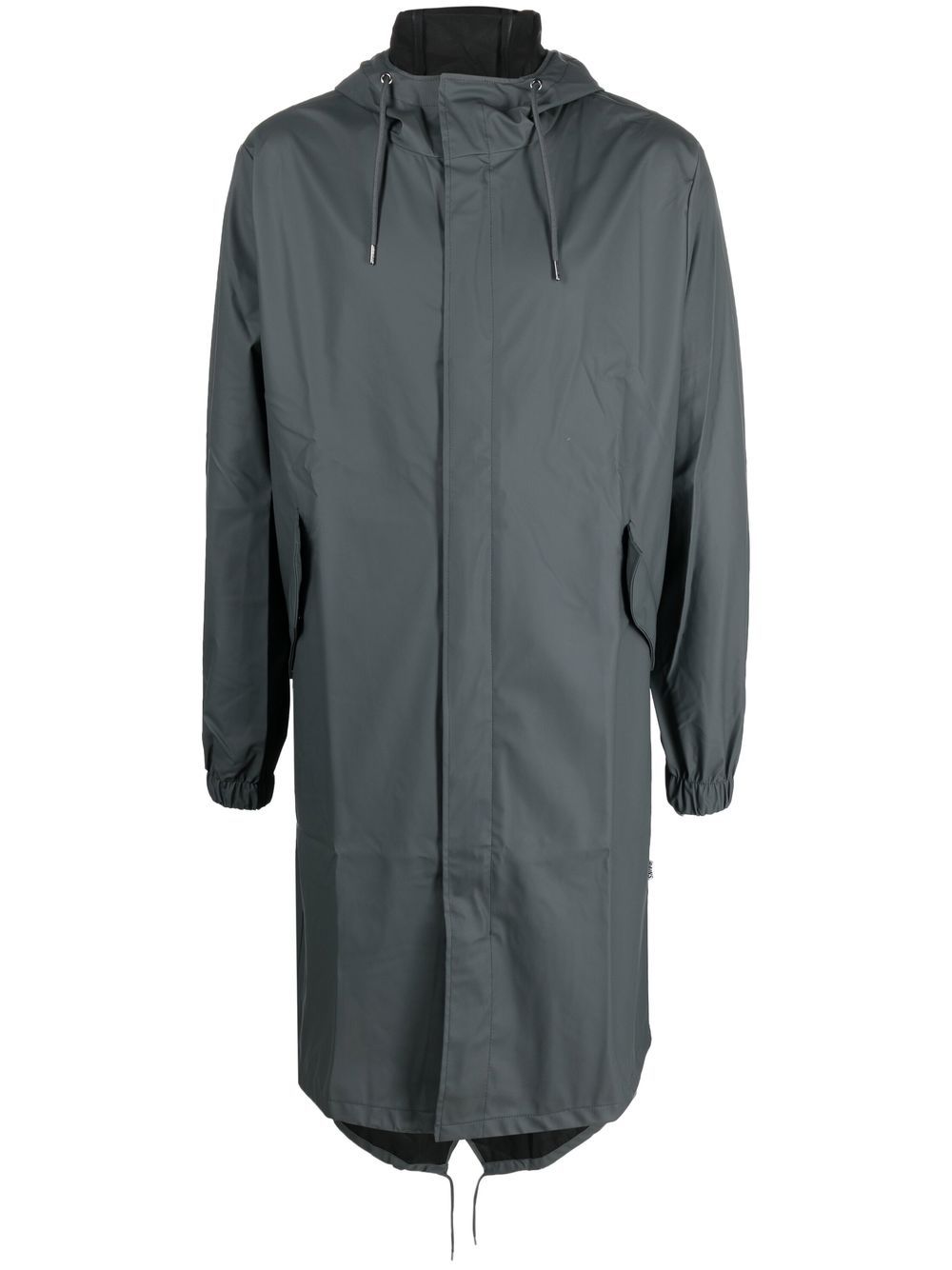 imperméable à capuche avec cordon de serrage