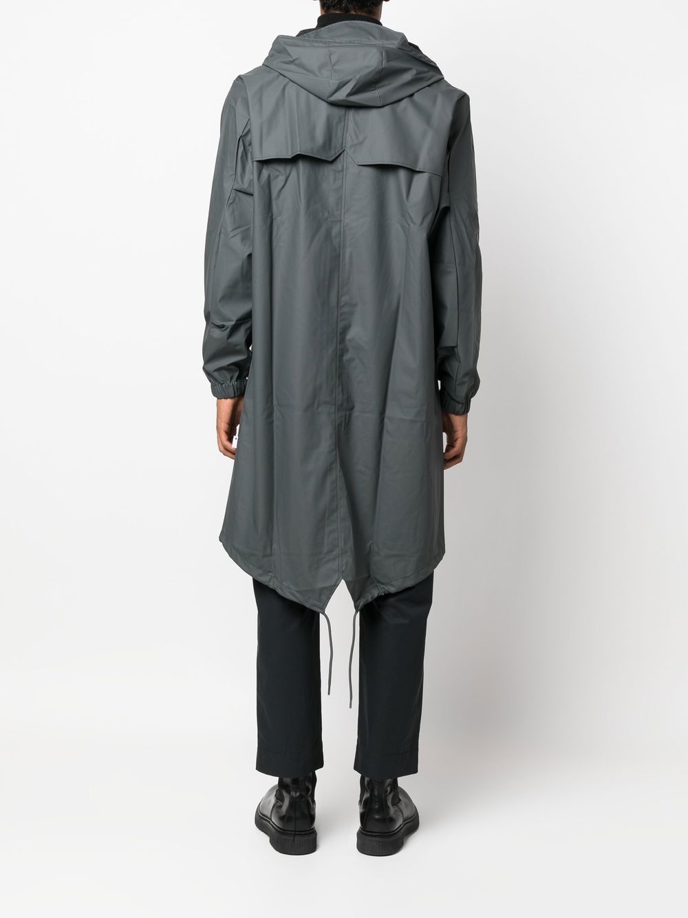 imperméable à capuche avec cordon de serrage