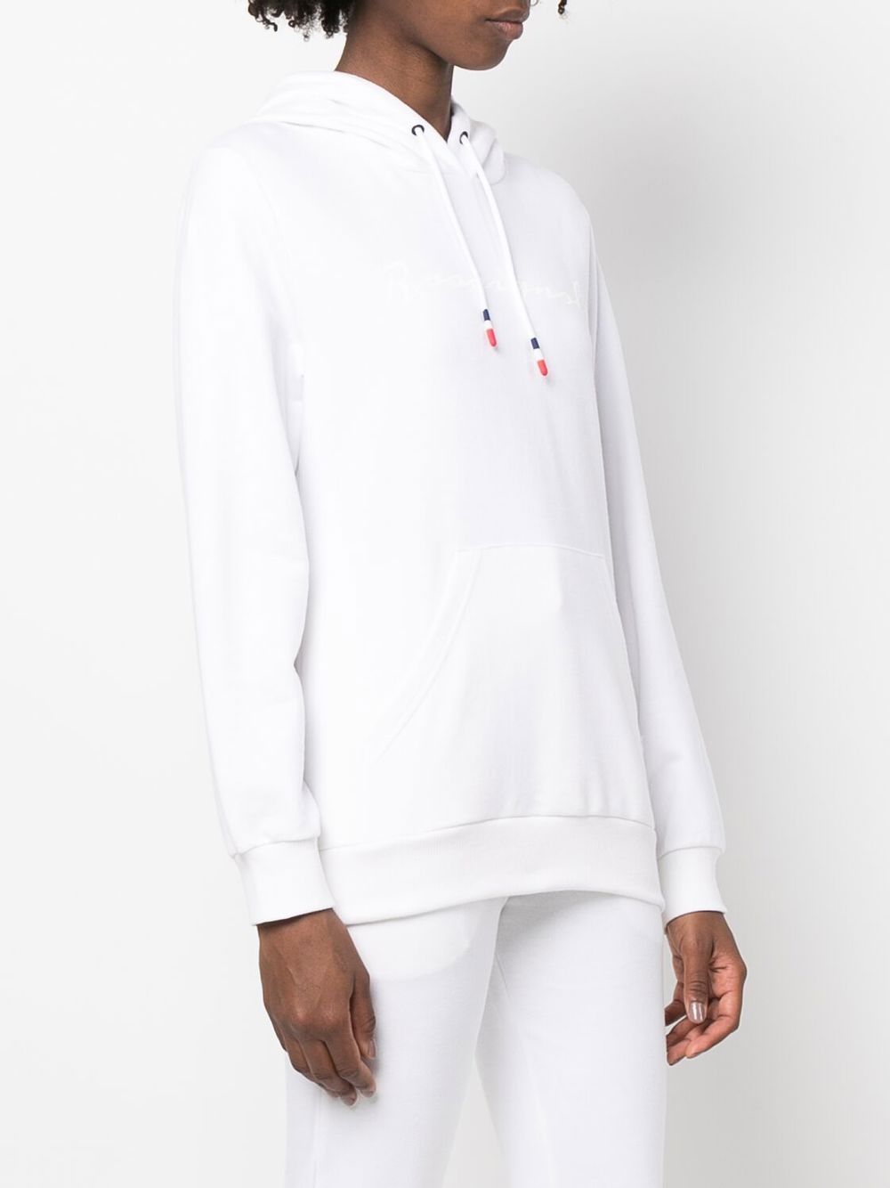 logo-print cotton hoodie