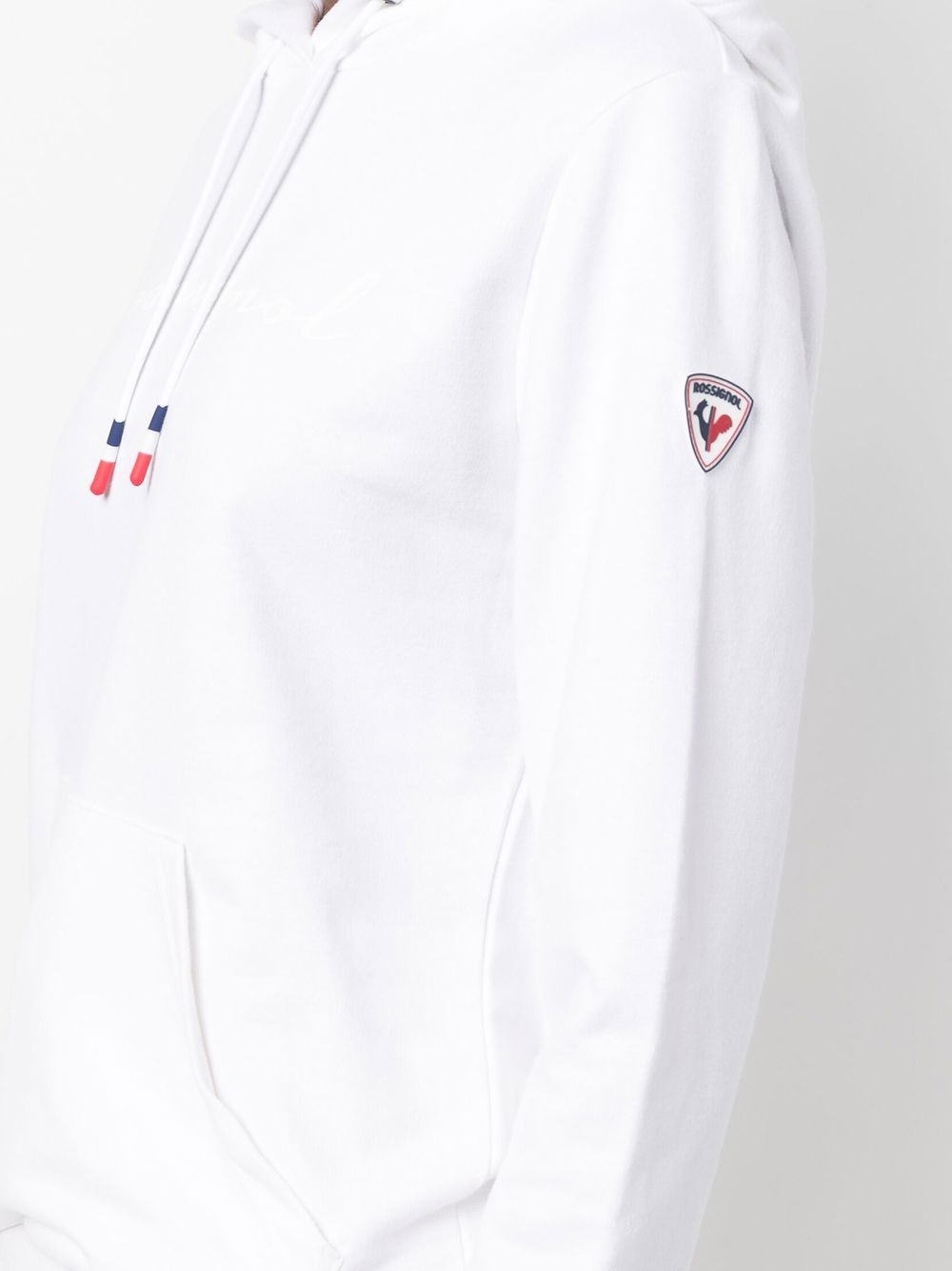 logo-print cotton hoodie