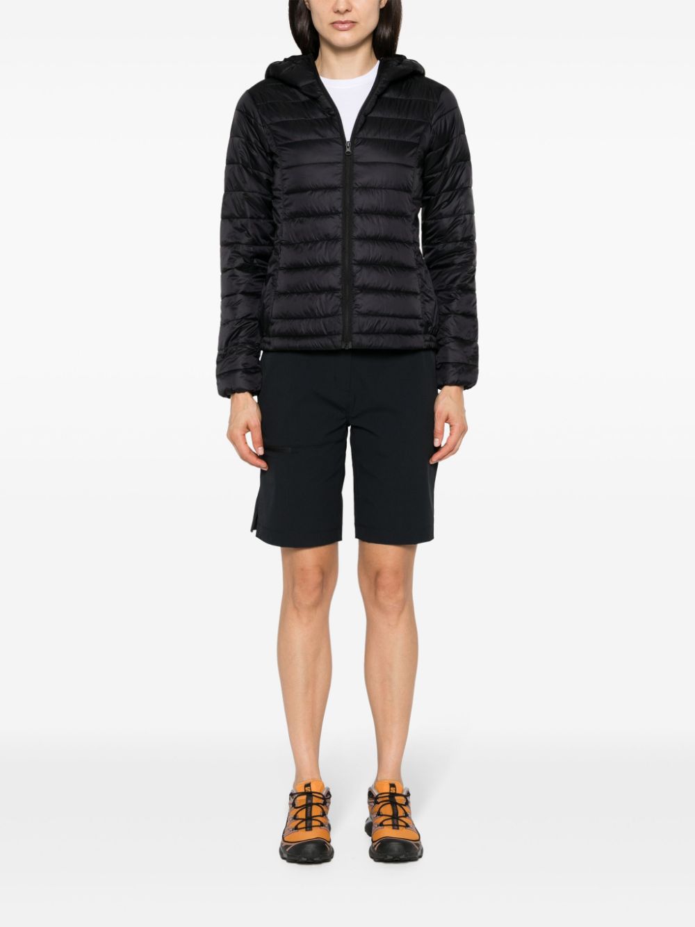 hooded insulated jacket