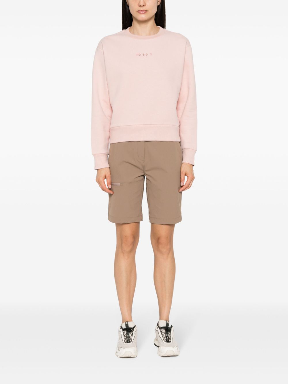 logo-embroidered sweatshirt