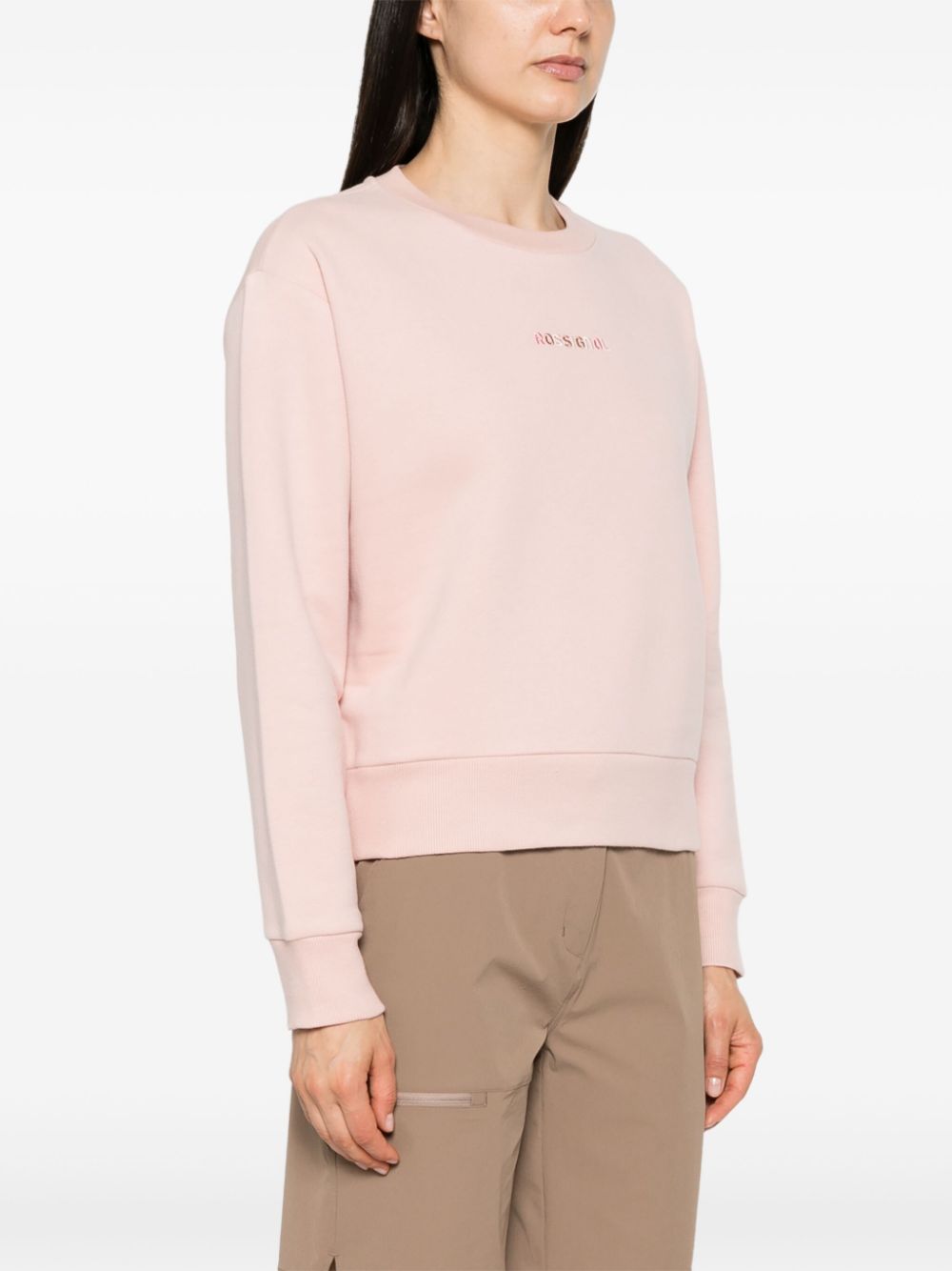 logo-embroidered sweatshirt