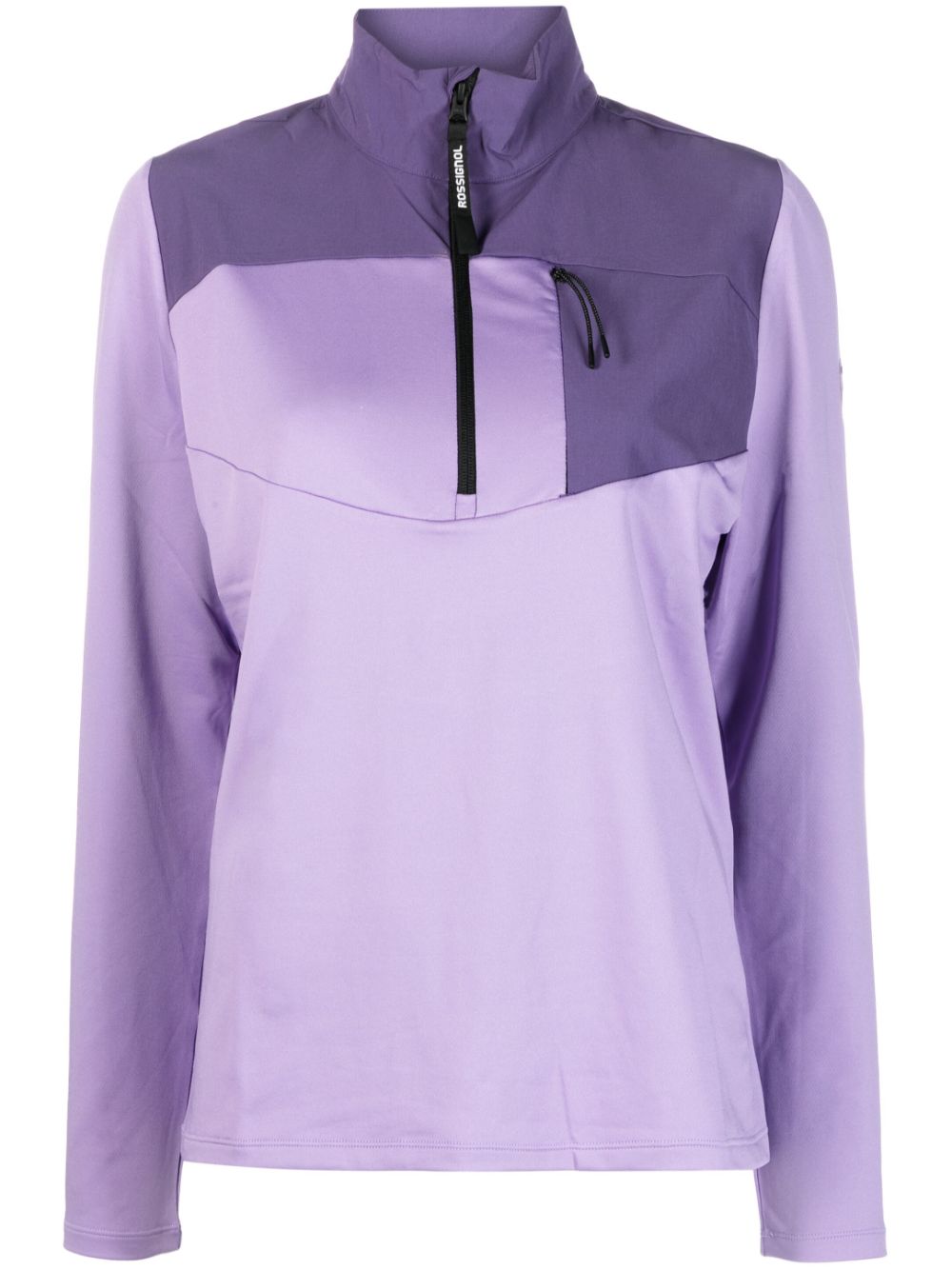 panelled zip-up track jacket
