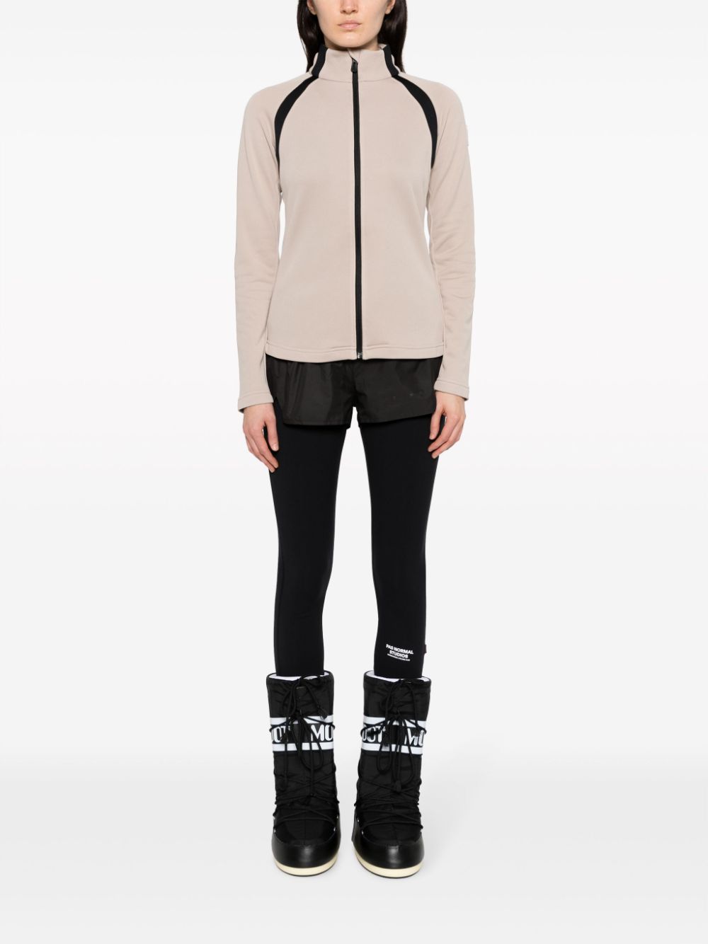 Aerial zip-up fleece jacket