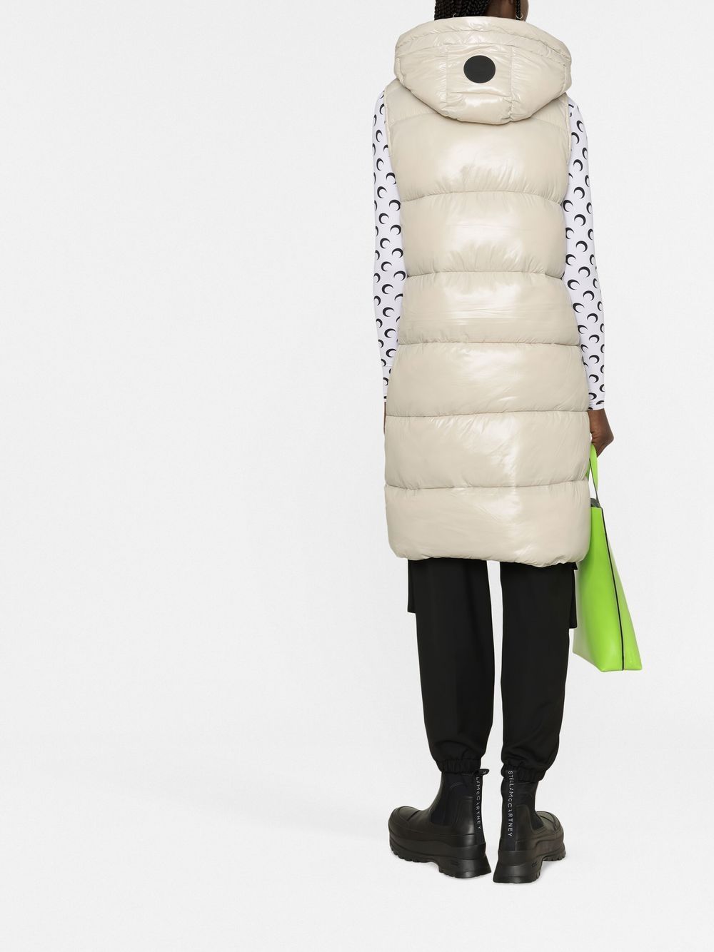 gilet long matelassé