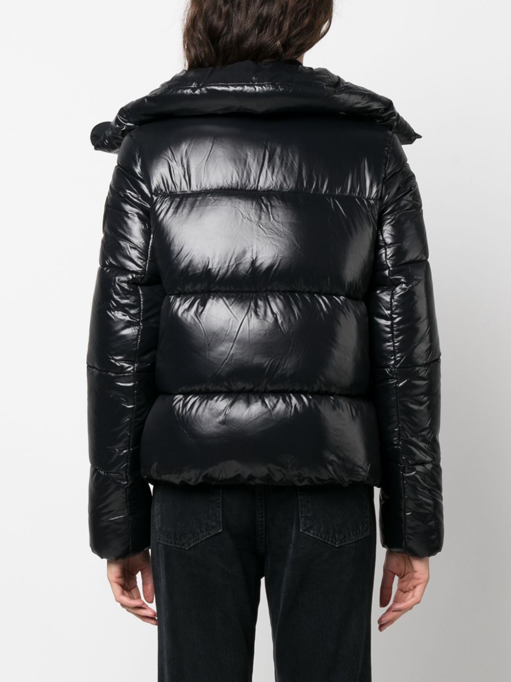 logo-patch puffer jacket