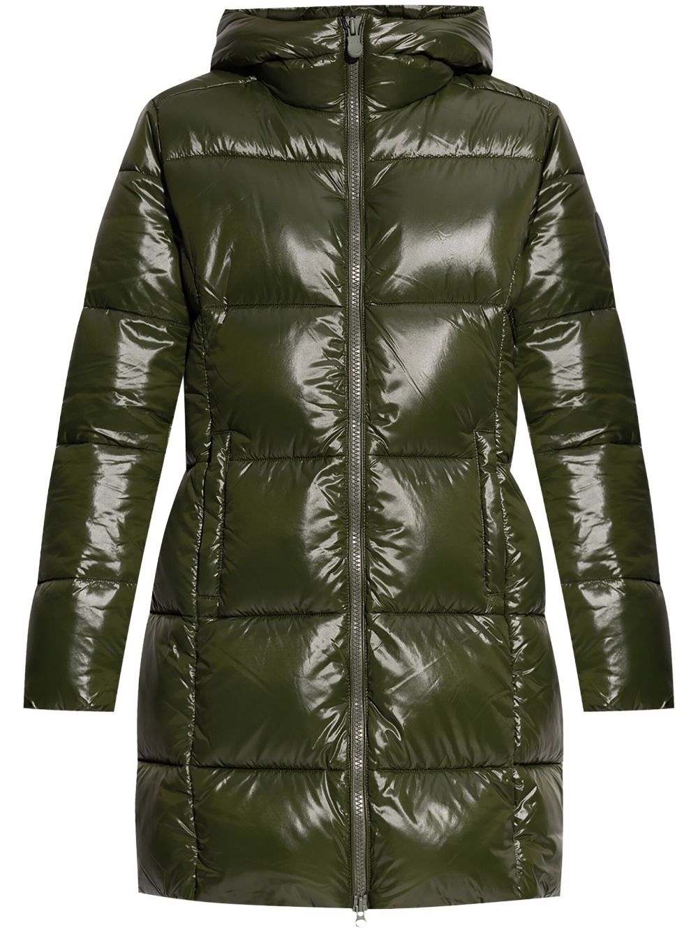 manteau matelassé avec patch logo