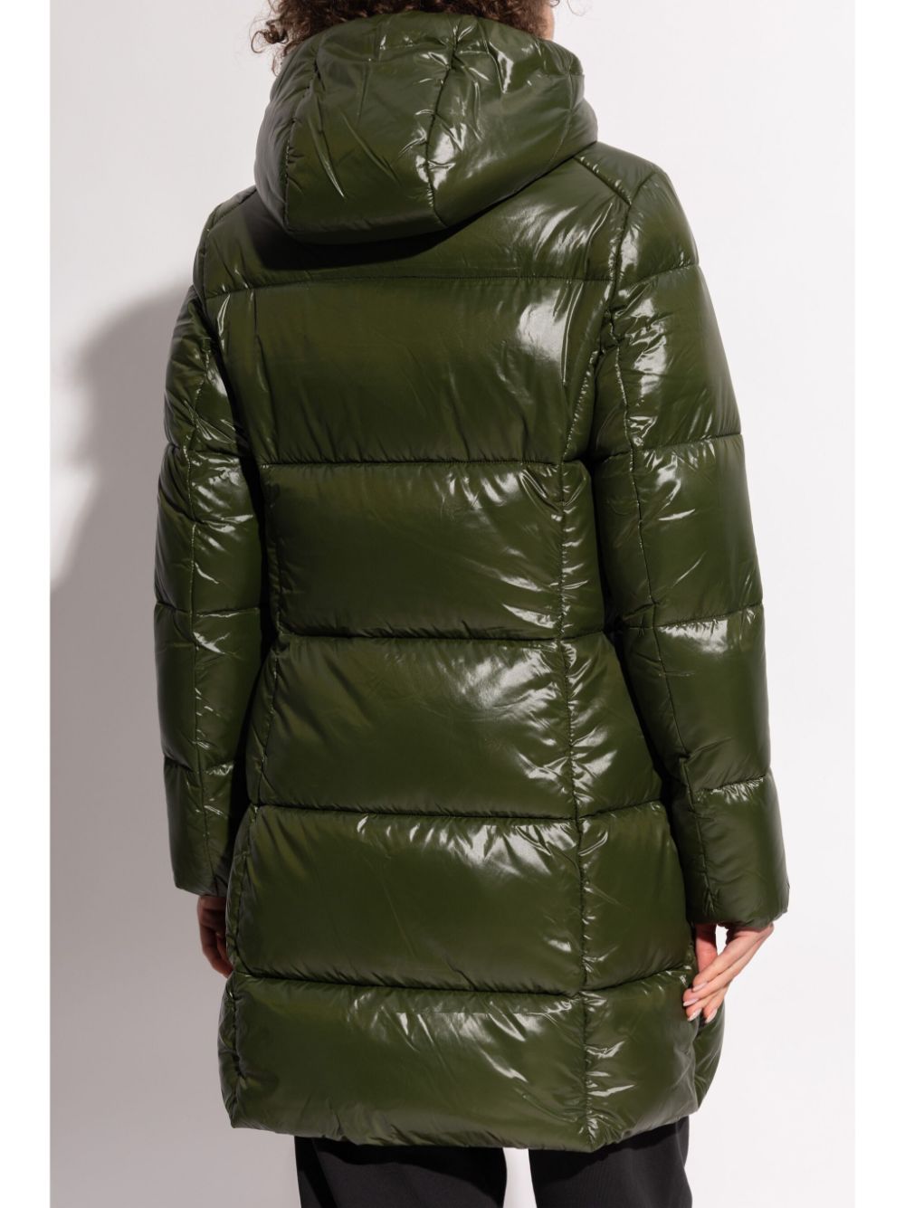 manteau matelassé avec patch logo