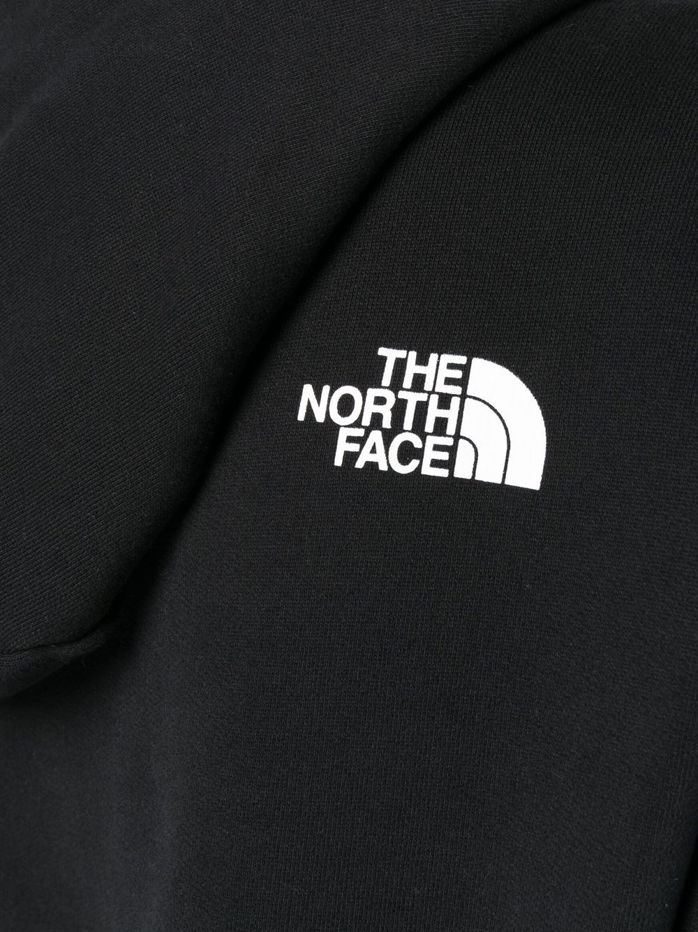 logo-print drawstring hoodie