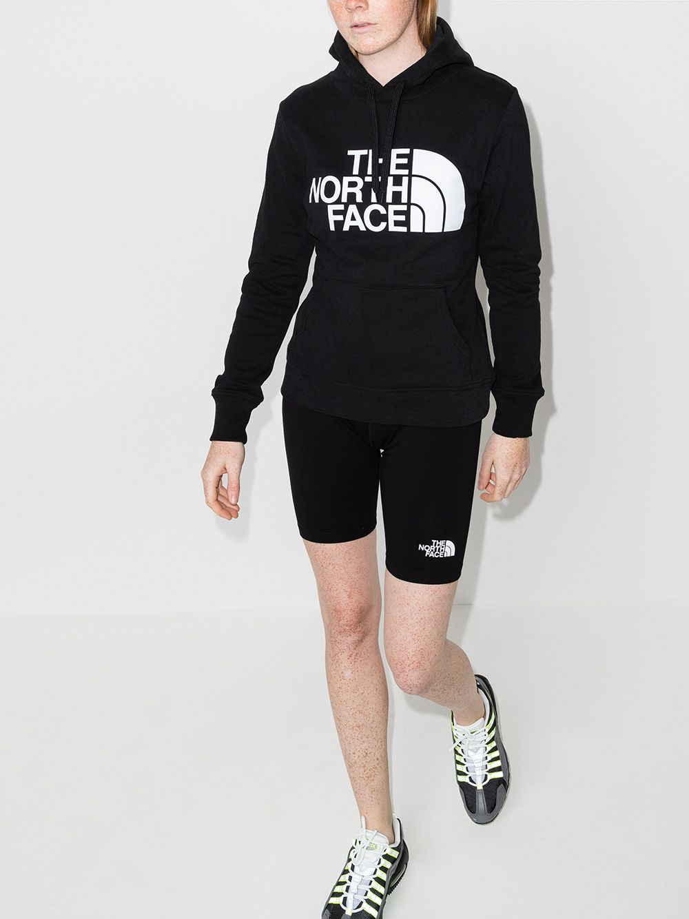 logo-print drawstring hoodie