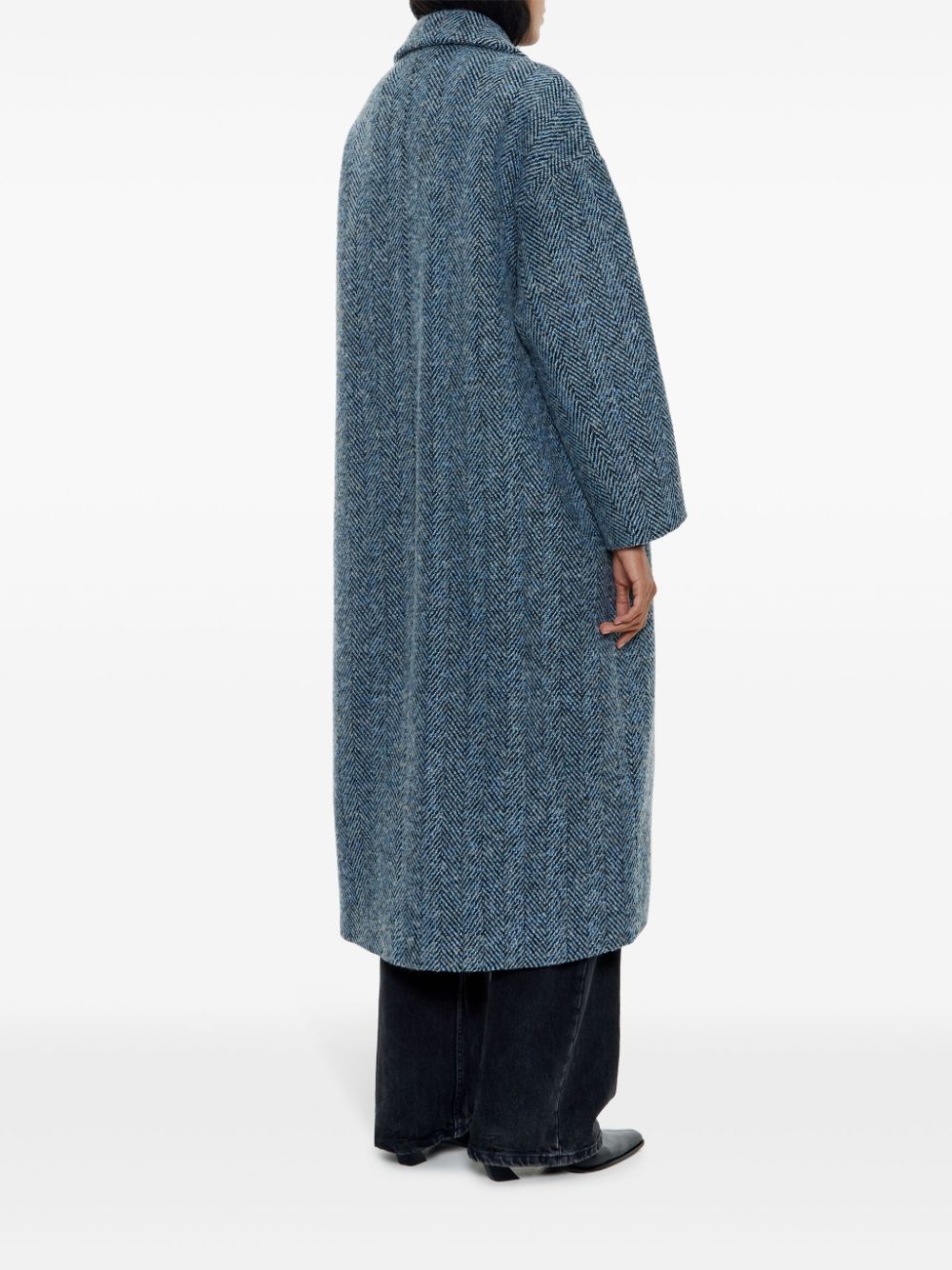 manteau à motif pied-de-poule