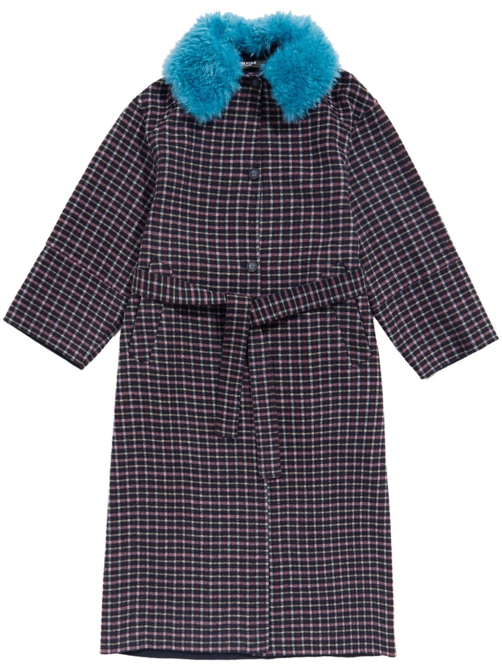 manteau à carreaux