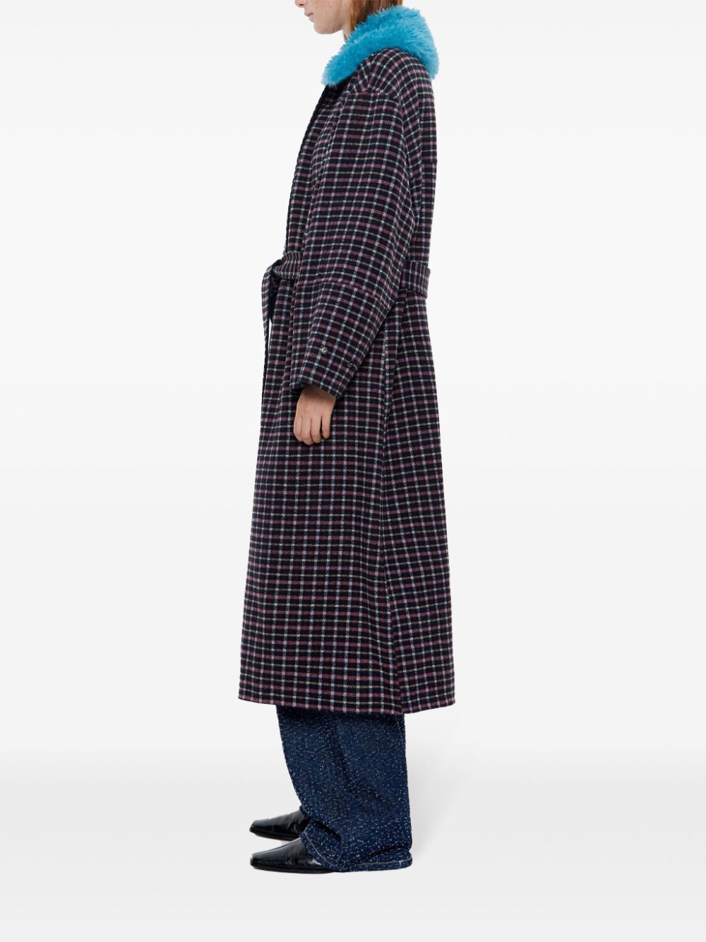manteau à carreaux