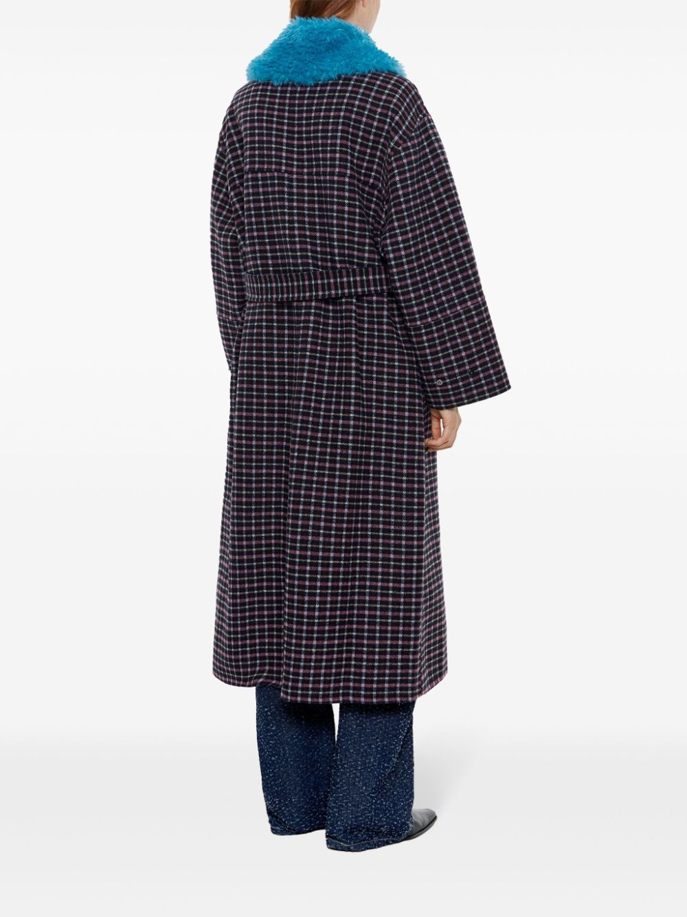 manteau à carreaux