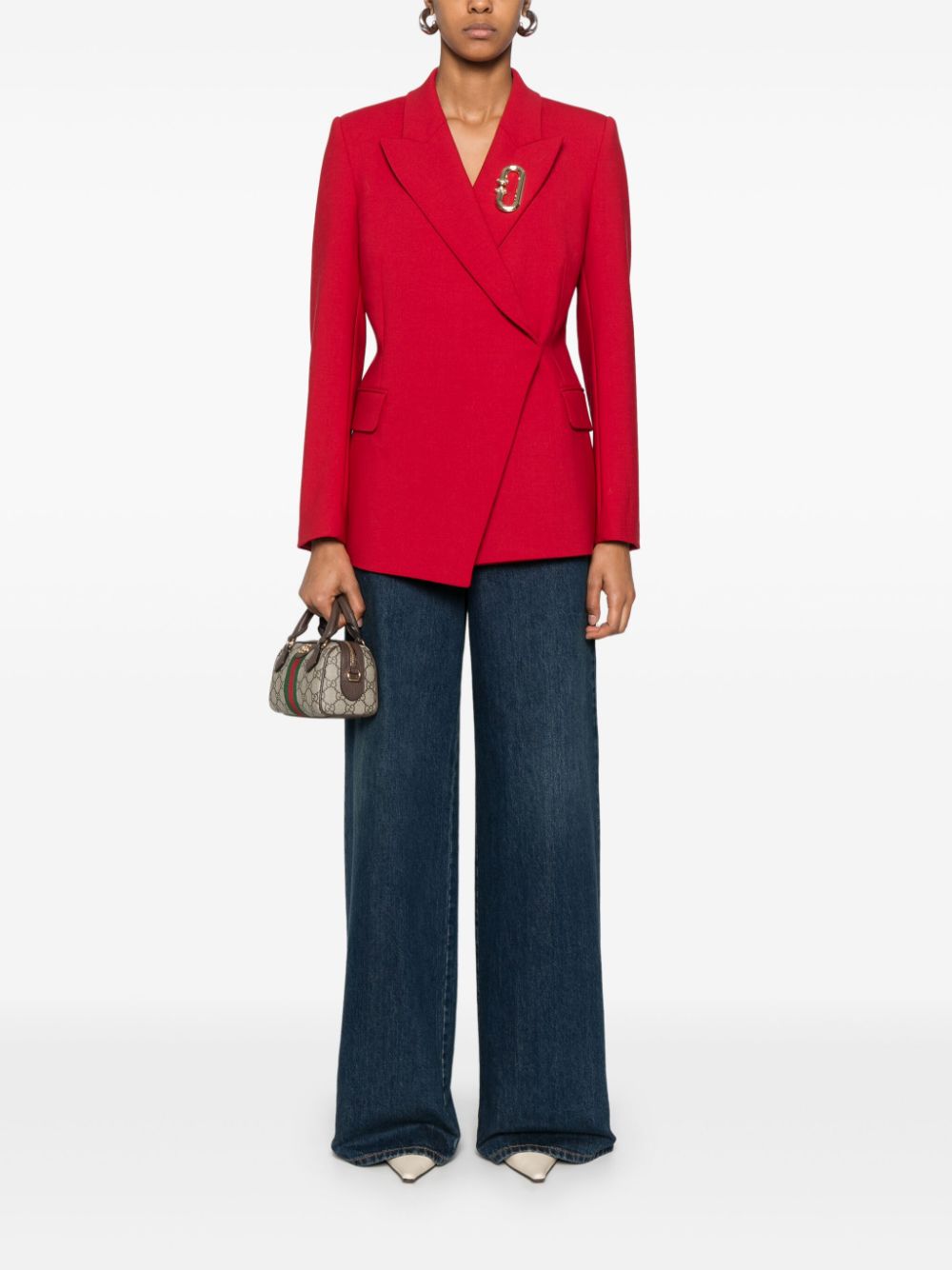 blazer croisé asymétrique