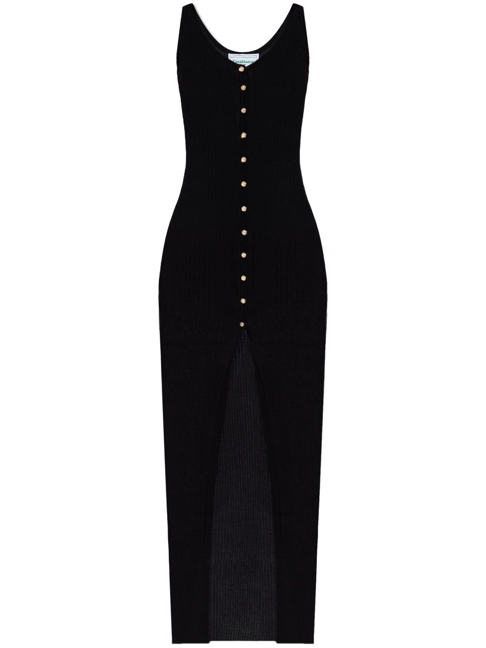 ribbed-knit maxi dress
