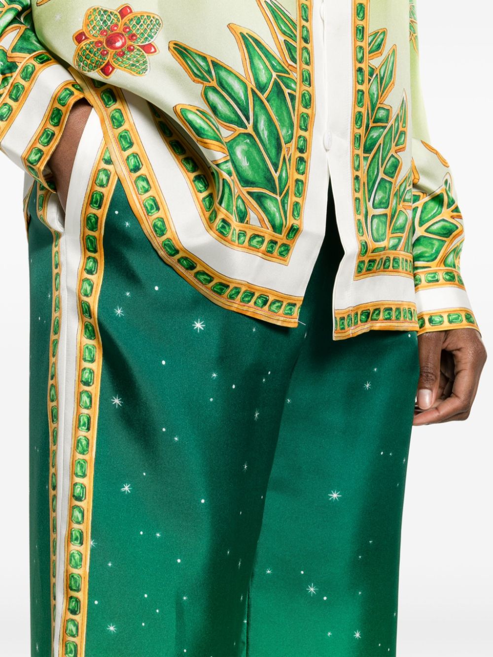 Pantalon en soie Joyaux D'Afrique