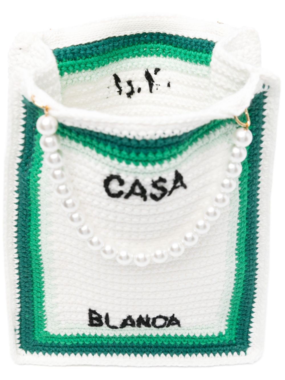 crochet-knit tote bag