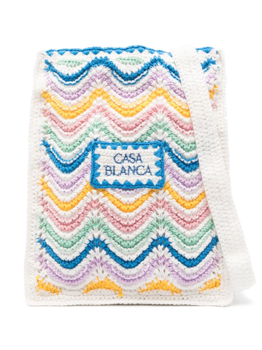 sac à bandoulière en crochet ondulé