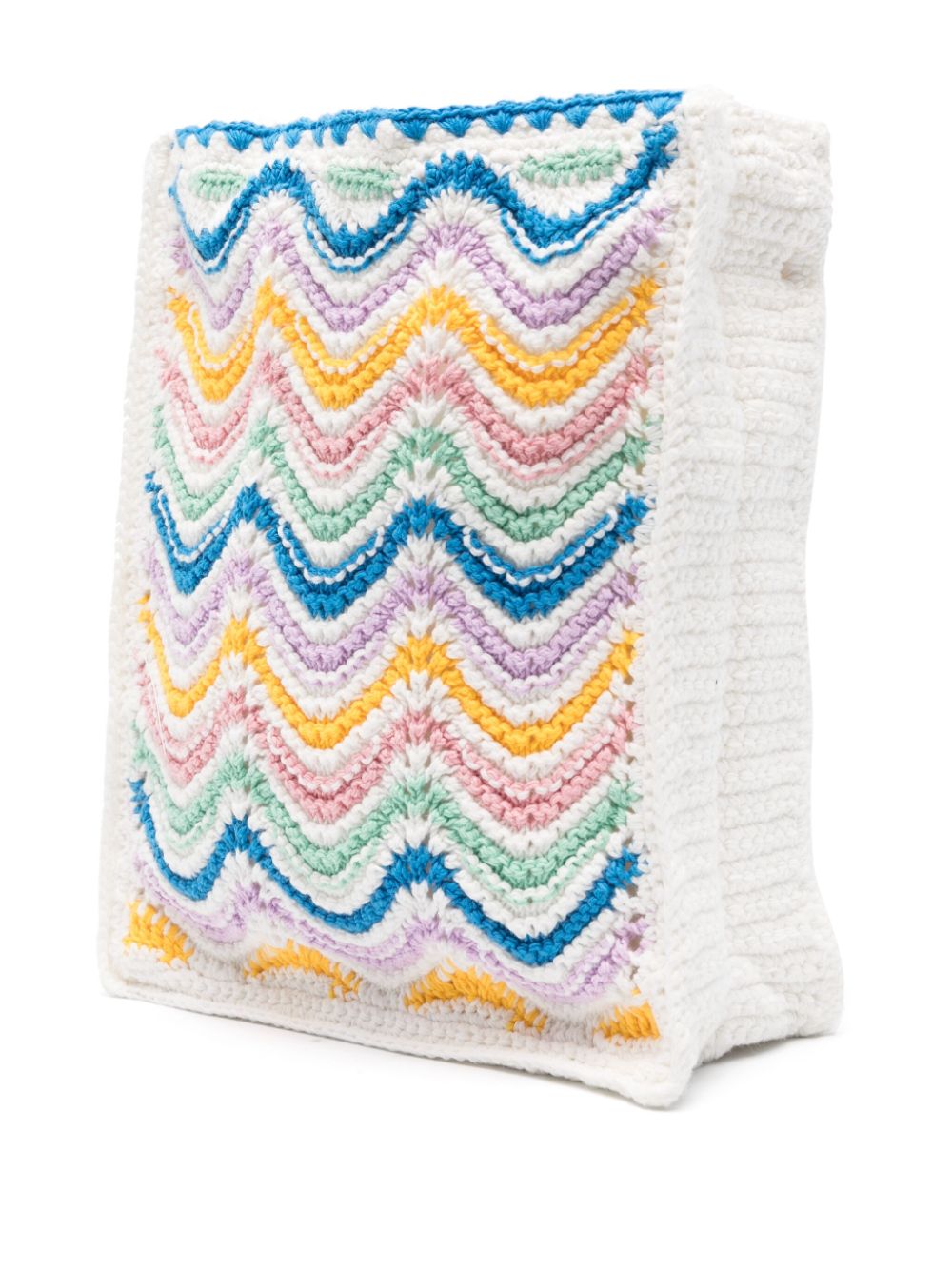 sac à bandoulière en crochet ondulé
