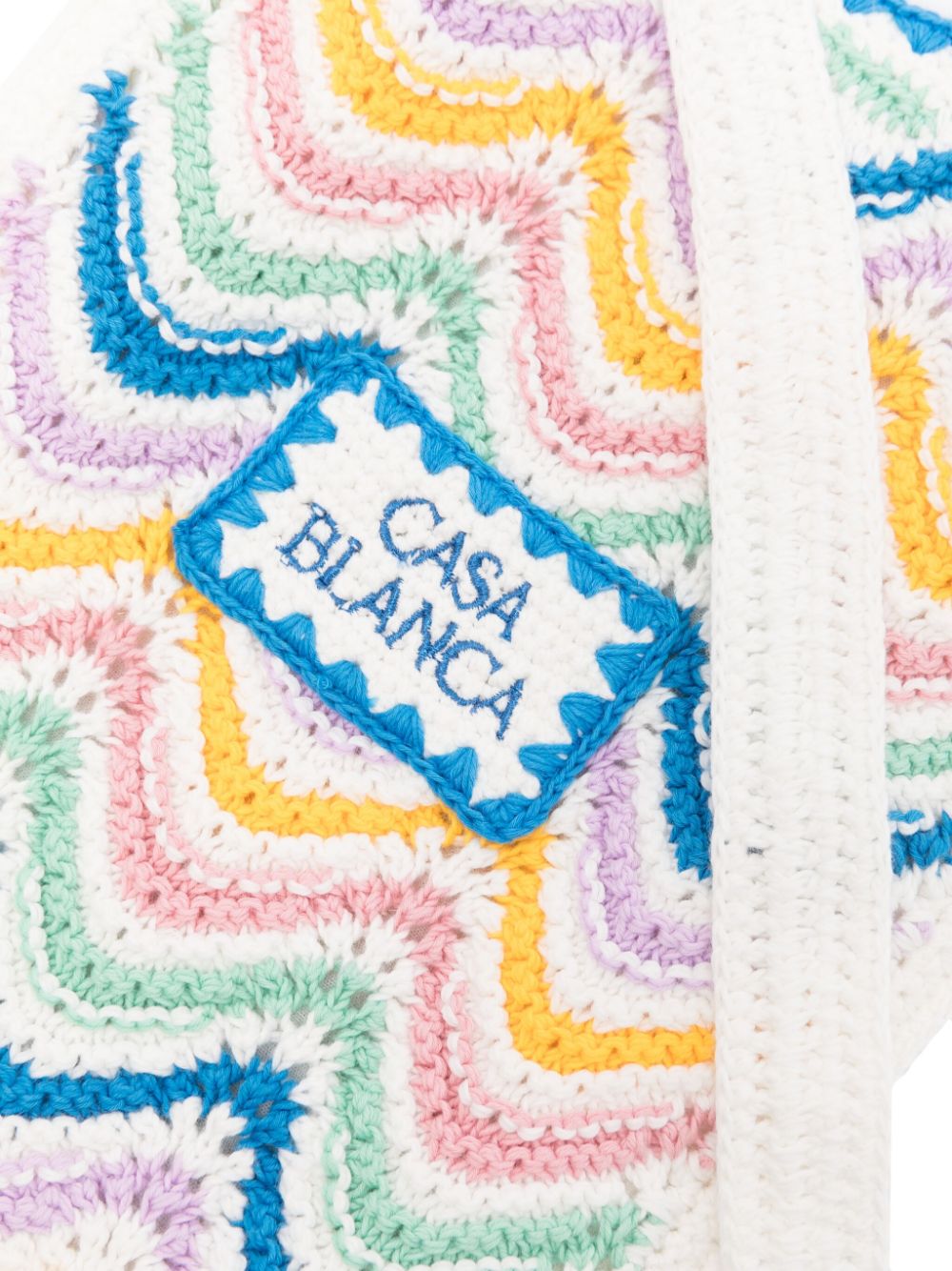 sac à bandoulière en crochet ondulé