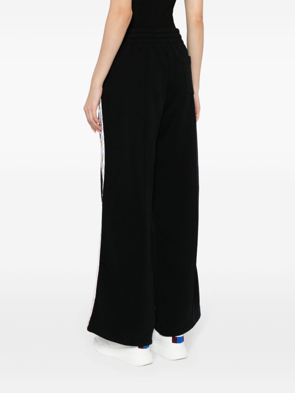 logo-tape organic cotton track pants