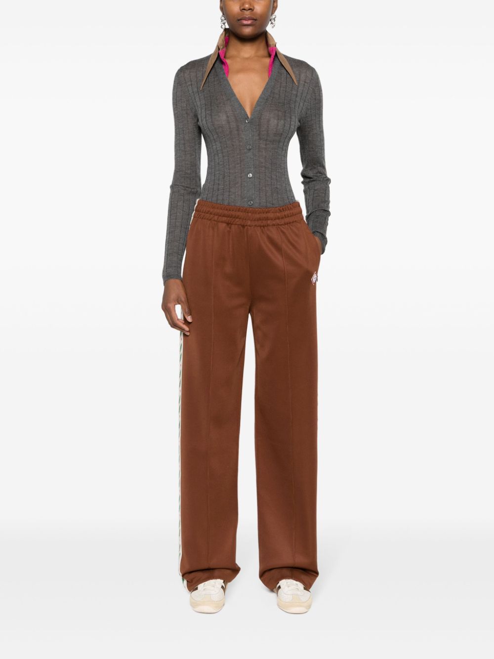 Laurel straight-leg track pants