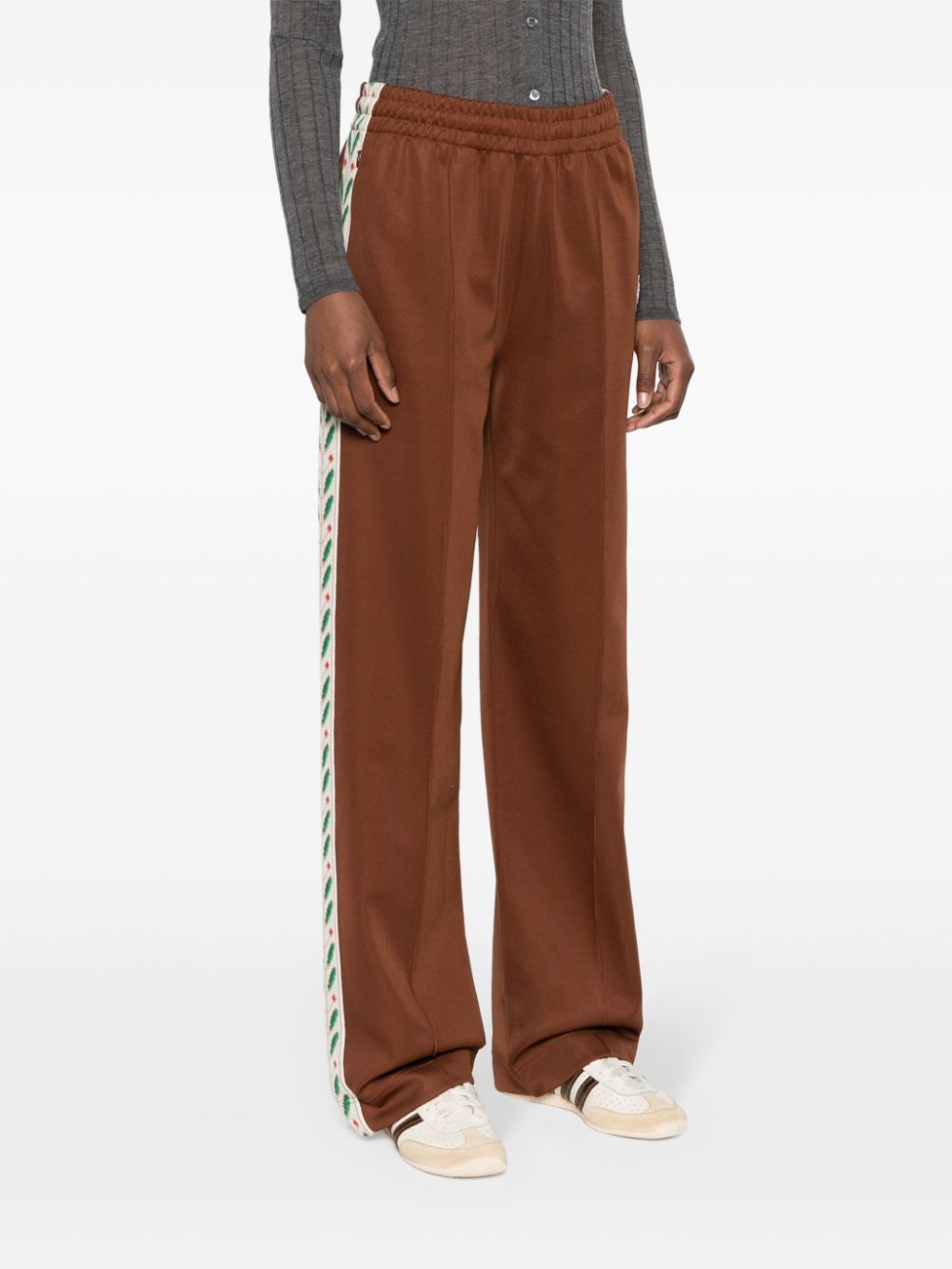 Laurel straight-leg track pants