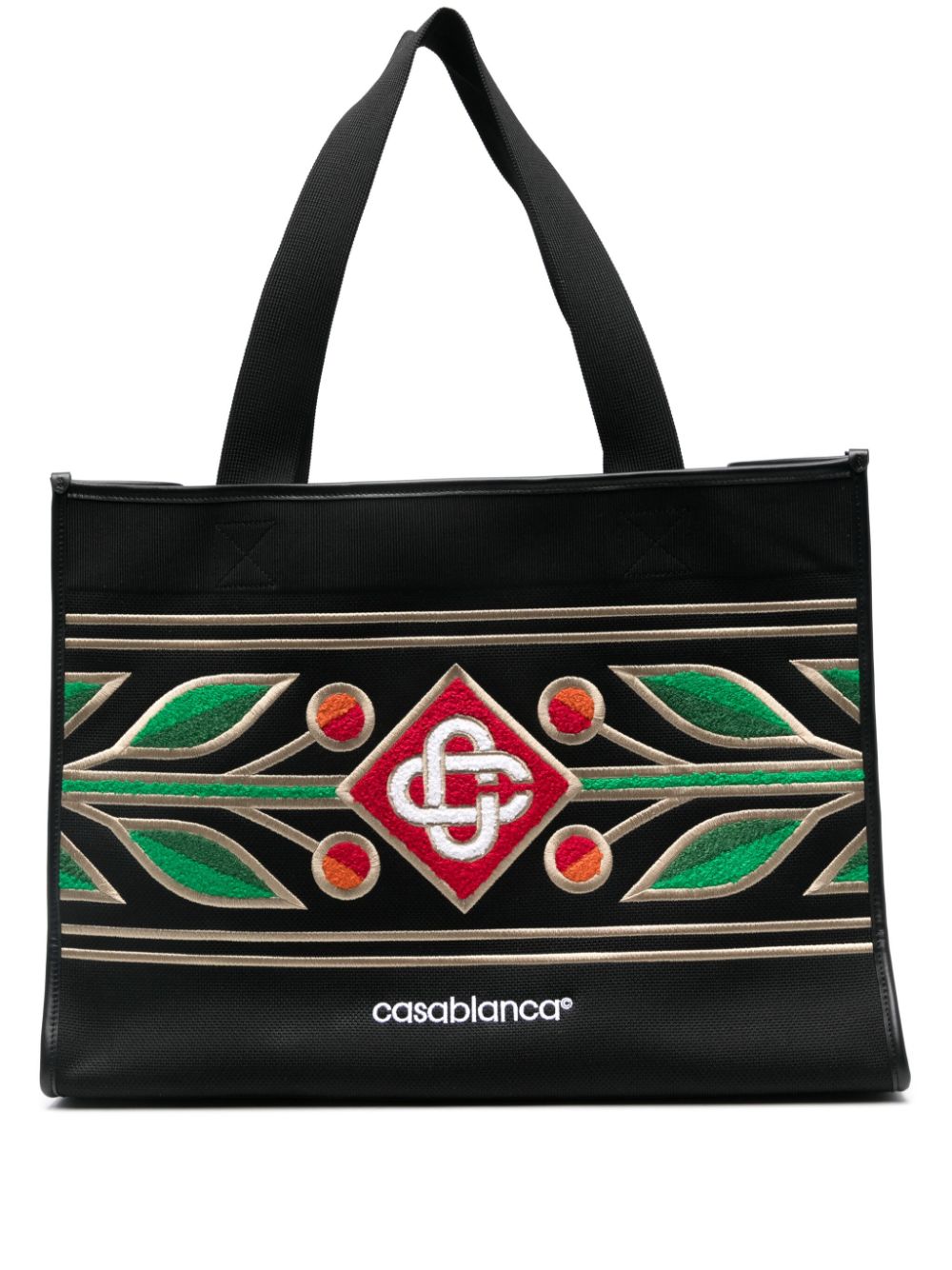 embroidered tote bag