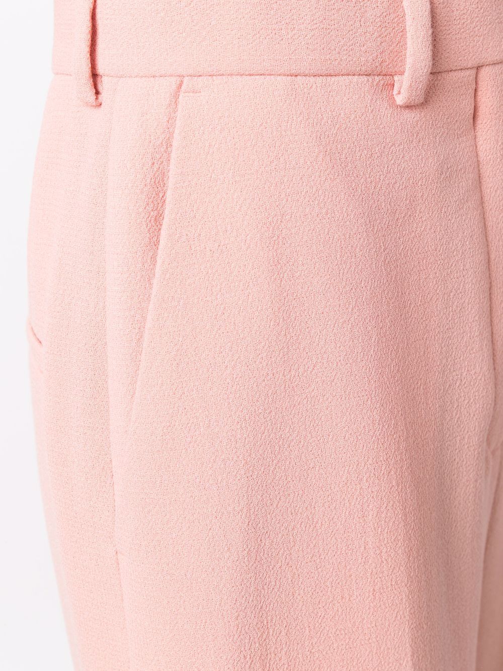 high-waisted merino flared trousers