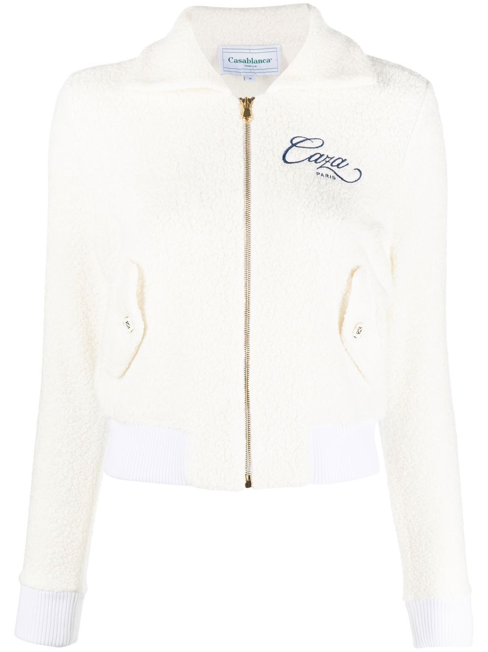 veste zippée avec logo brodé