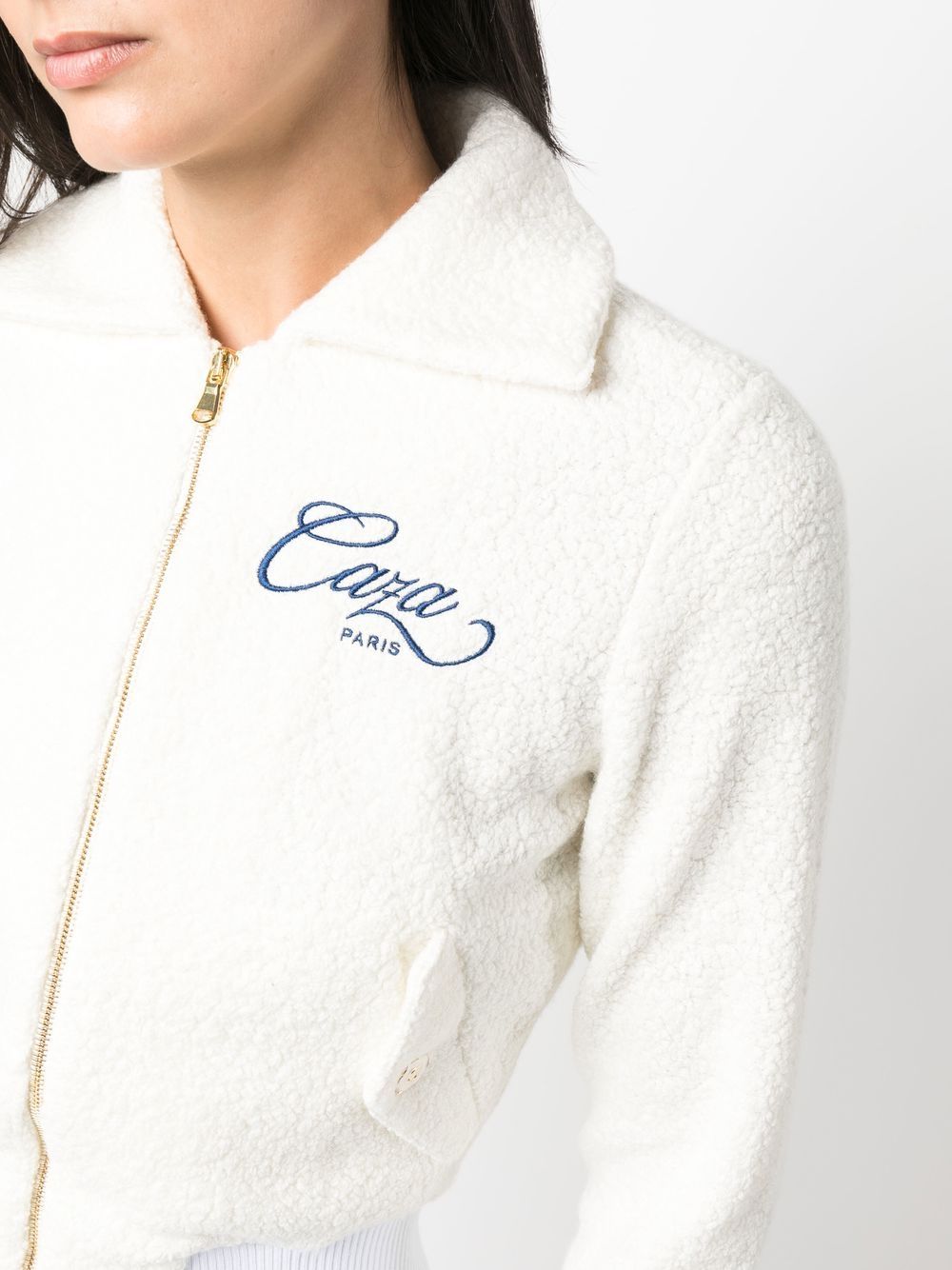 veste zippée avec logo brodé