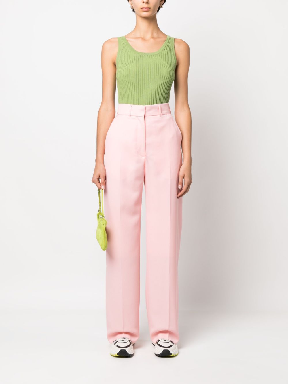 tailored high-waisted trousers