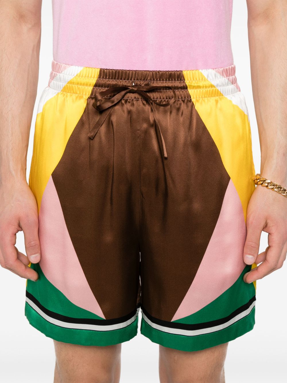 Short en soie Casa Sport