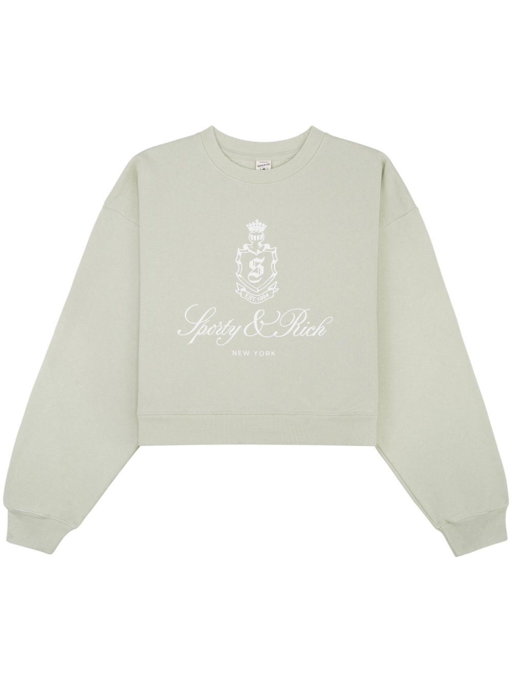 Vendome cropped cotton sweatshirt