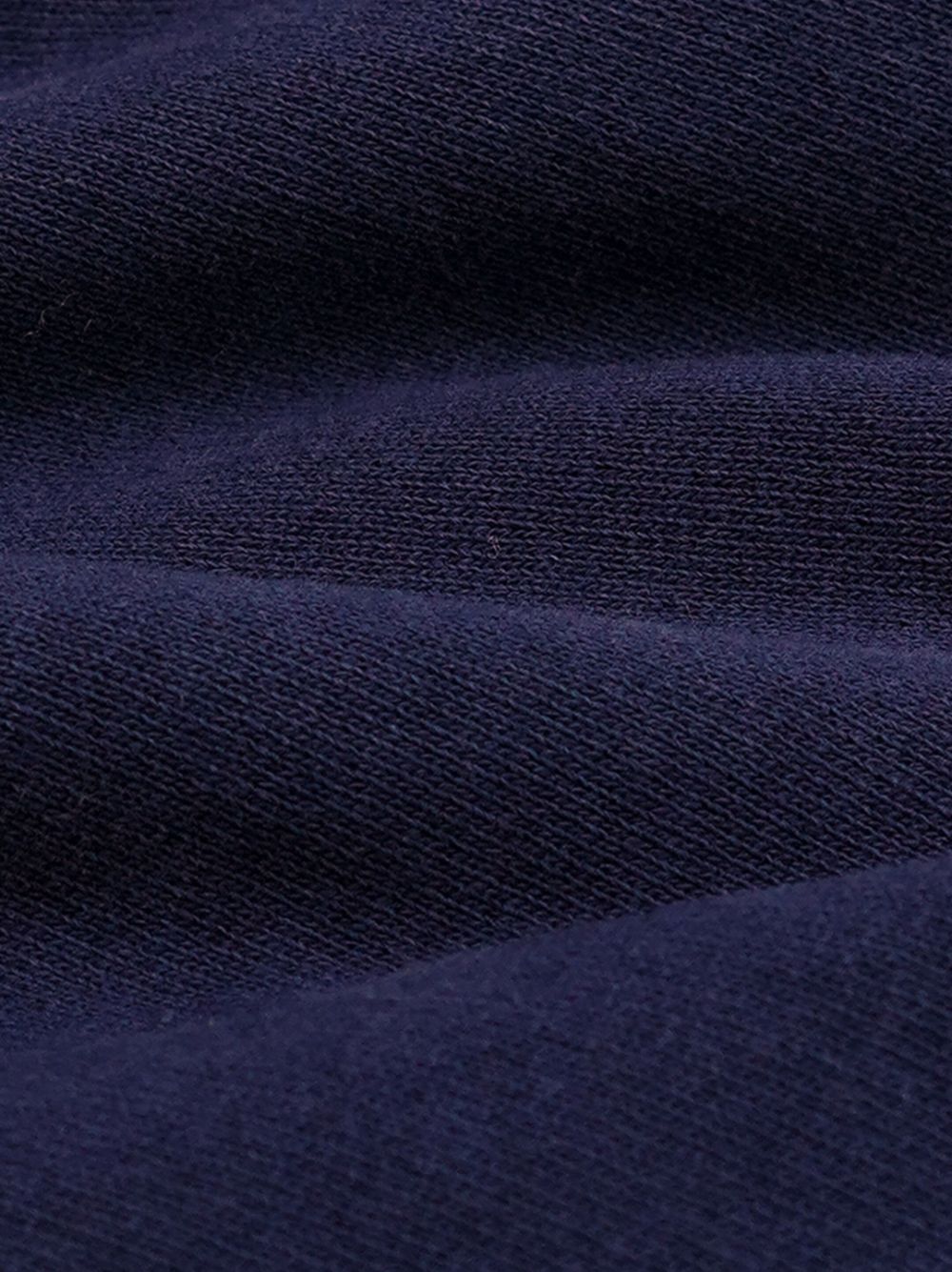 embroidered-logo polo sweatshirt