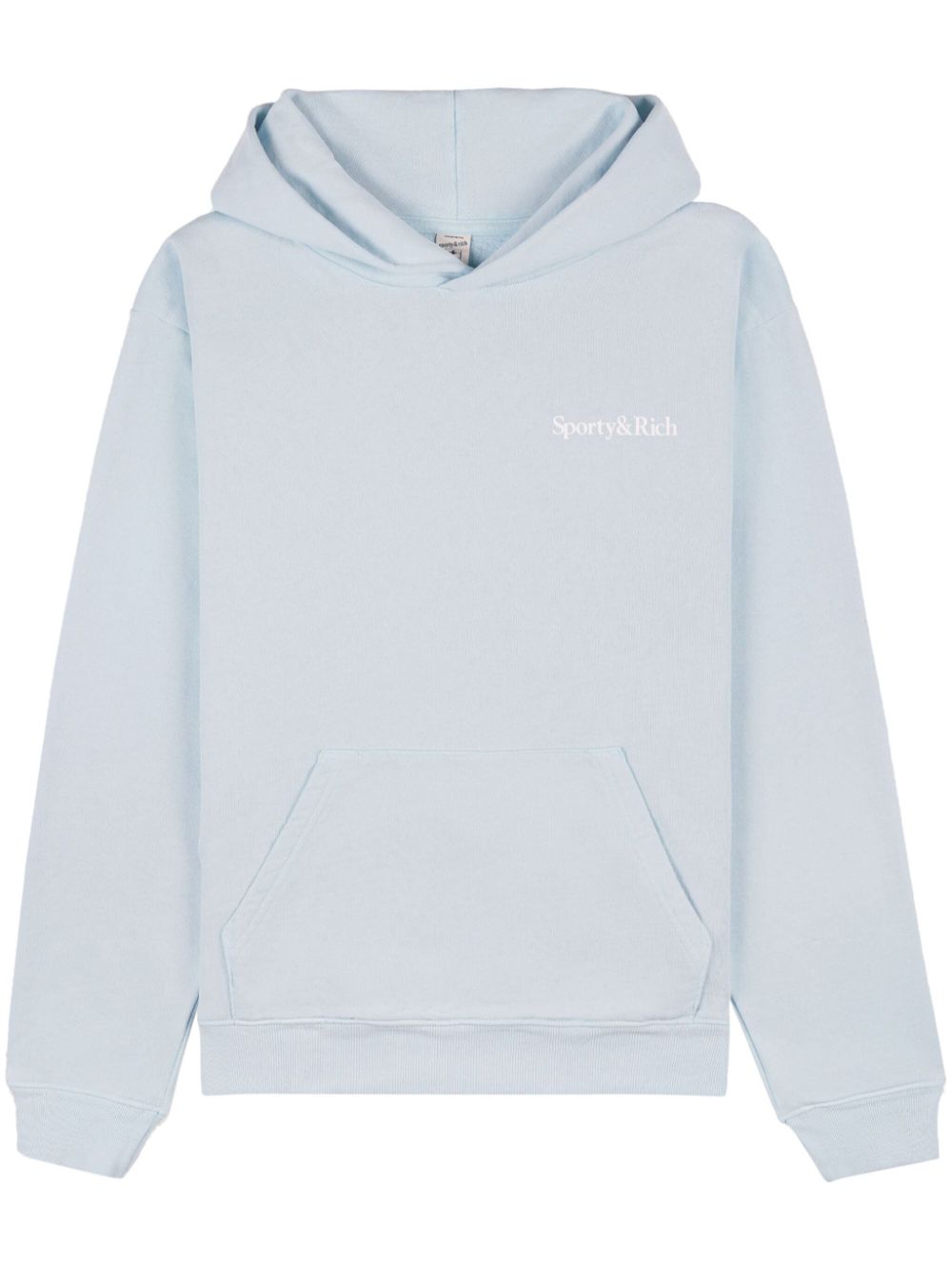 Eat More Veggies-print cotton hoodie