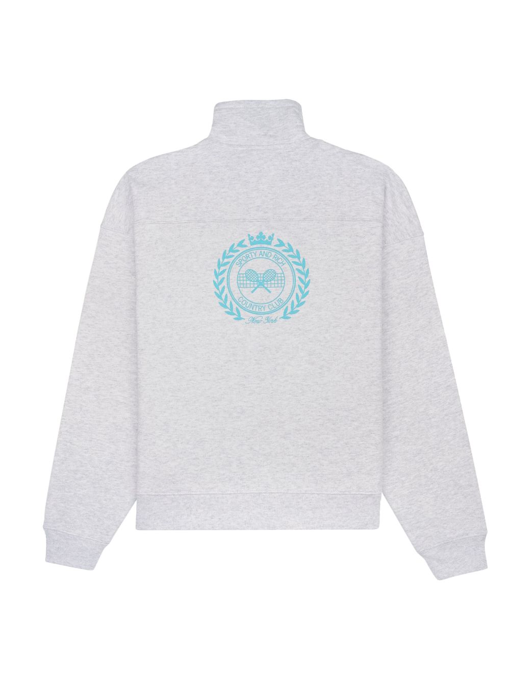 zip-up cotton sweatshirt
